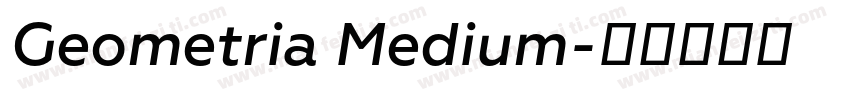 Geometria Medium字体转换